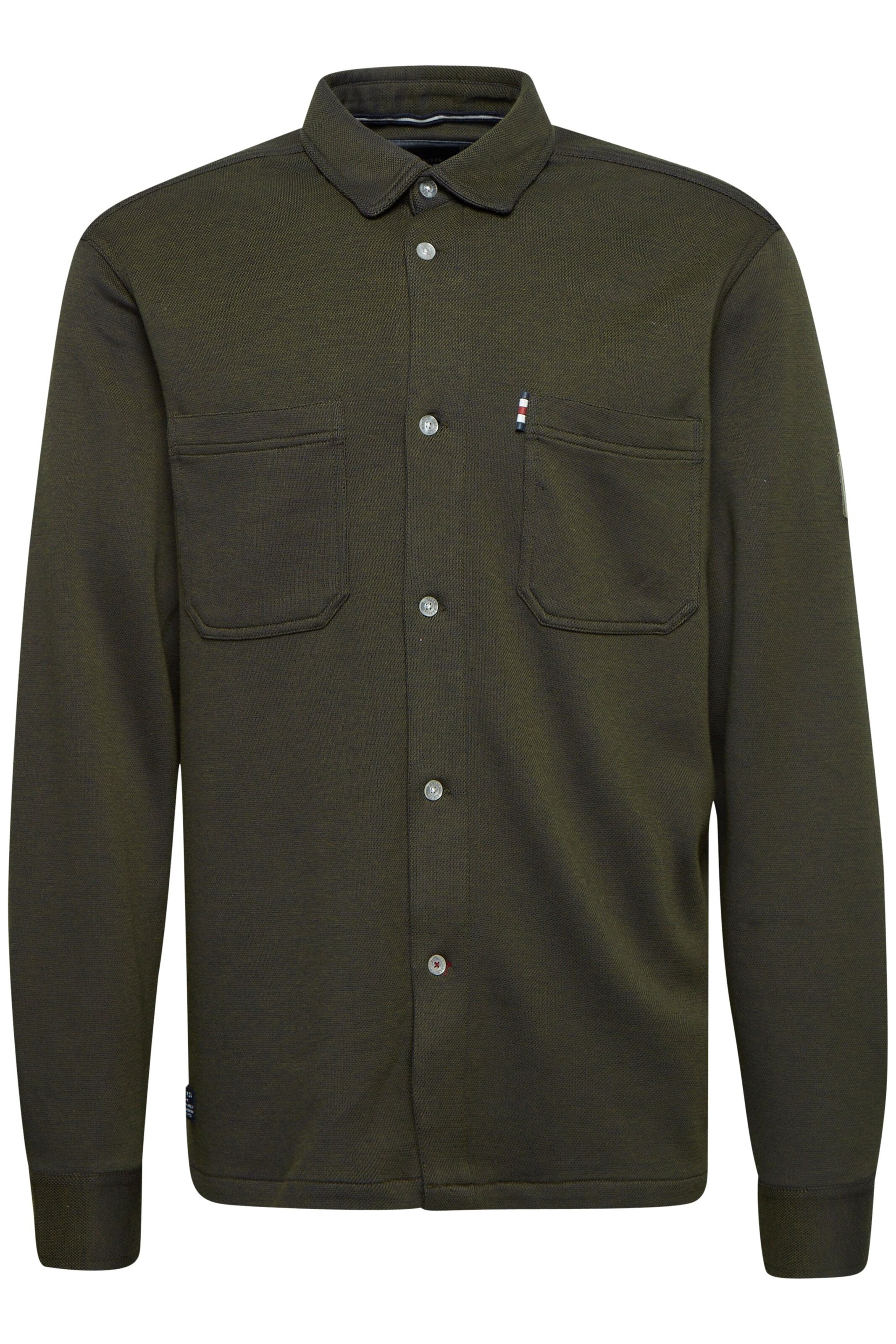 FQ1924 - Ajuste regular Camisa 'Oliver' en verde: frente