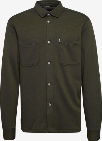 FQ1924 Regular fit Overhemd 'Oliver' in Groen: voorkant