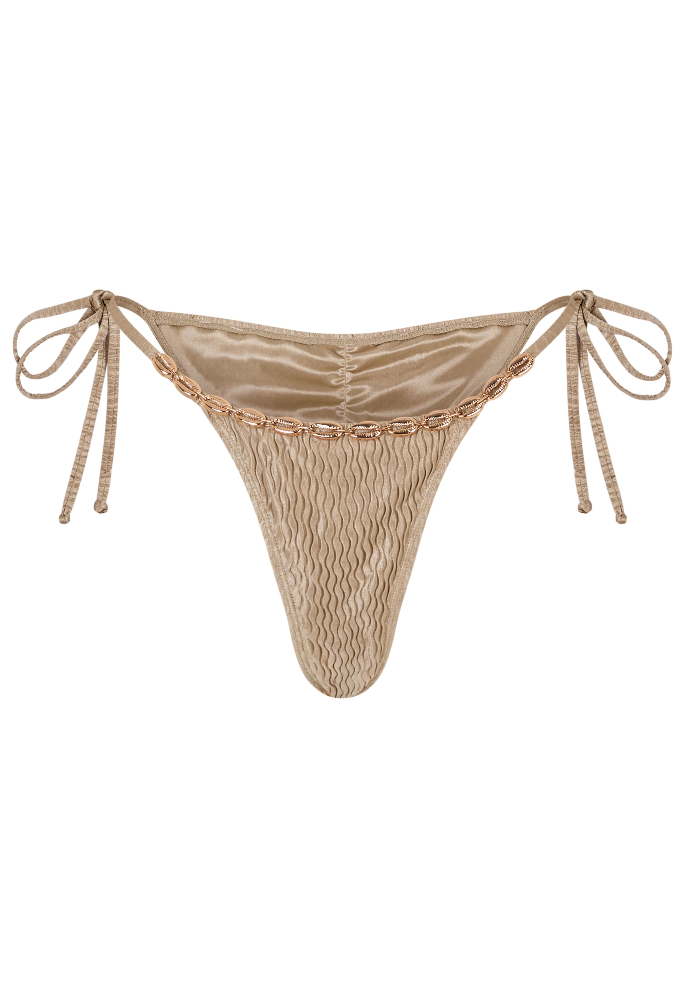 Moda Minx Bikinihose in Grau: Vorderseite