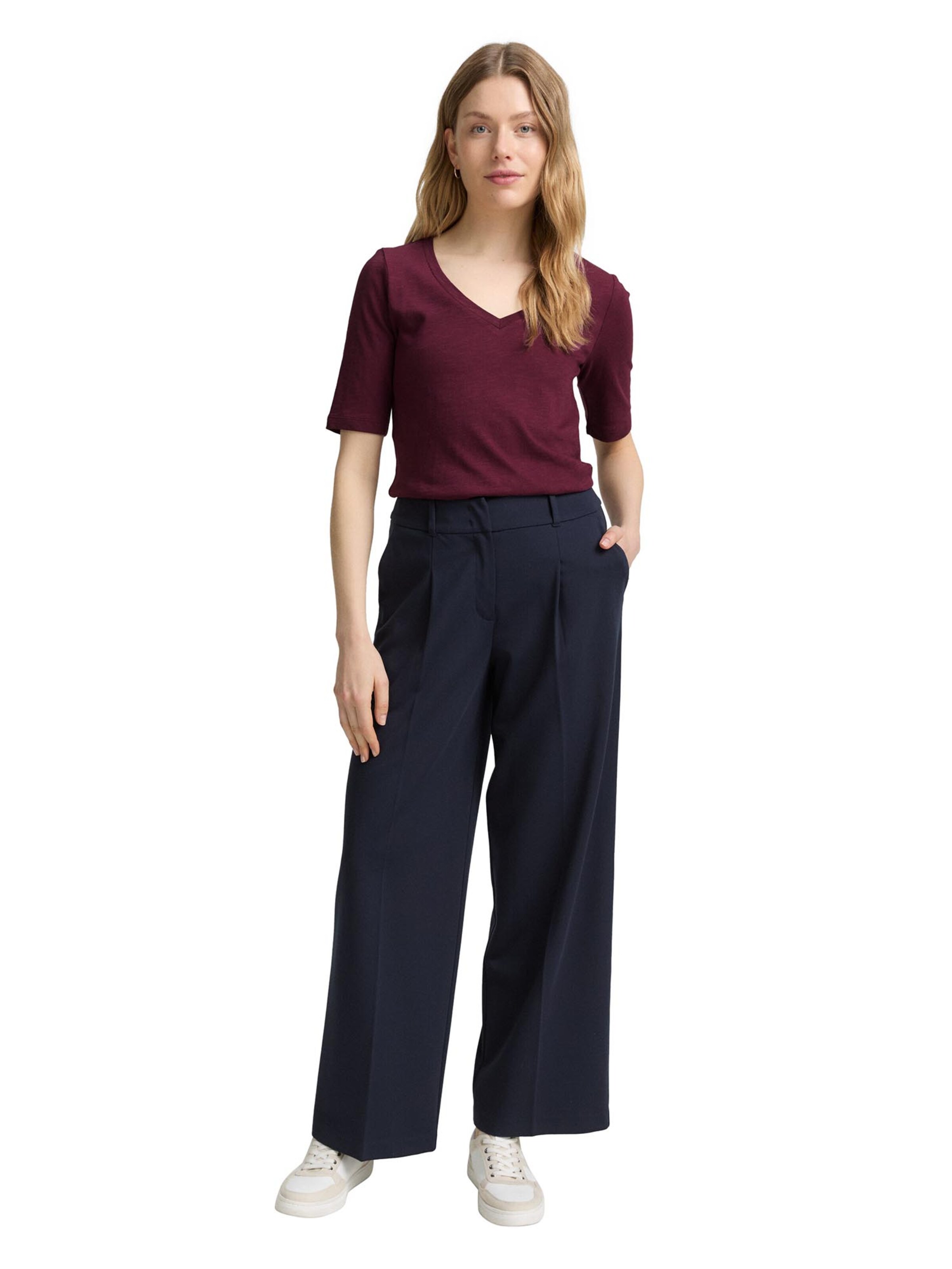 TOM TAILOR T-Shirt in Rot