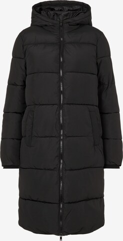 Pieces Tall Winter coat 'Bee' in Black: front