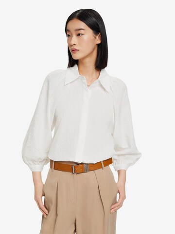 ESPRIT Blouse in Wit: voorkant