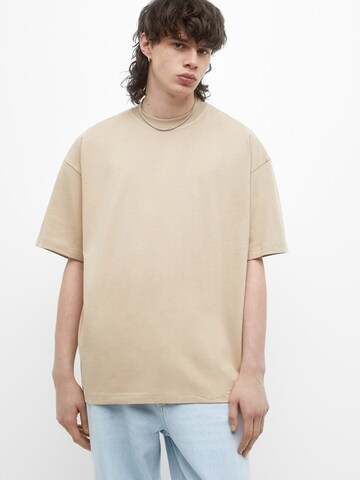 Pull&Bear Shirt in Beige: voorkant