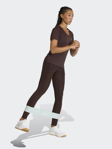 ADIDAS PERFORMANCE Functioneel shirt in Bruin: voorkant