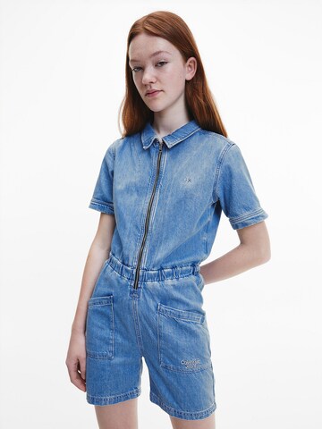 Calvin Klein Jeans Overall in Blauw: voorkant