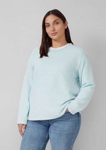 s.Oliver Sweatshirt in Blauw: voorkant