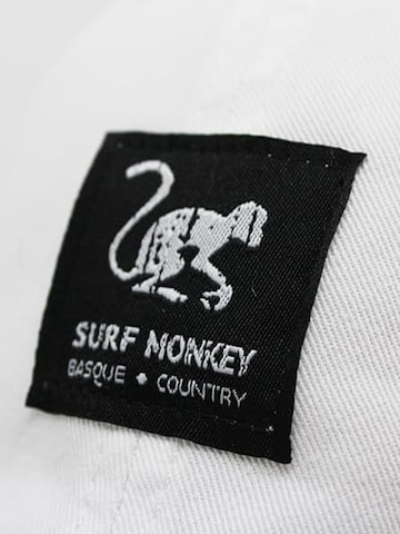 Surf Monkey - Gorra deportiva en blanco