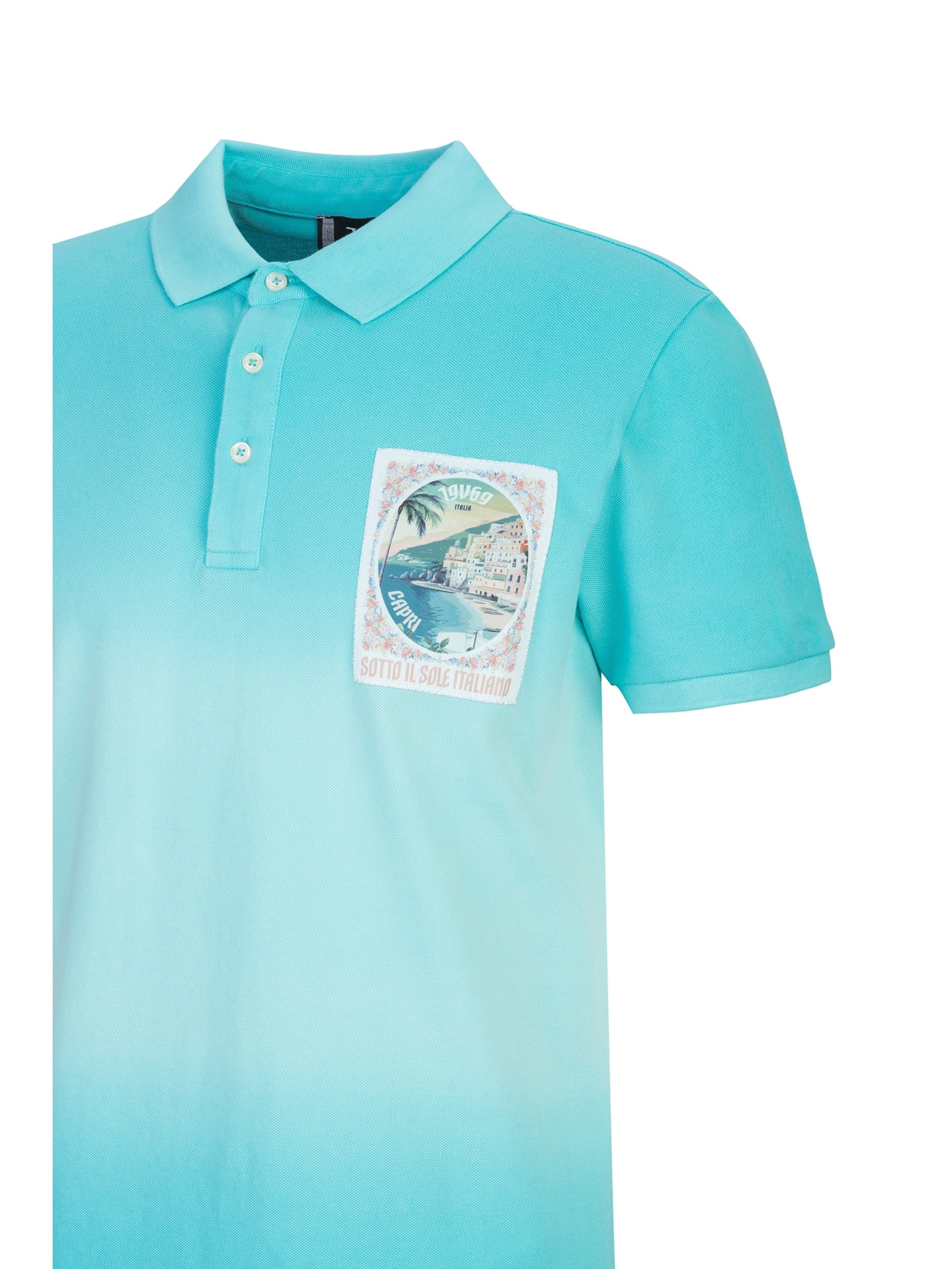 19V69 ITALIA Shirt 'Emilio Dip' in Blauw