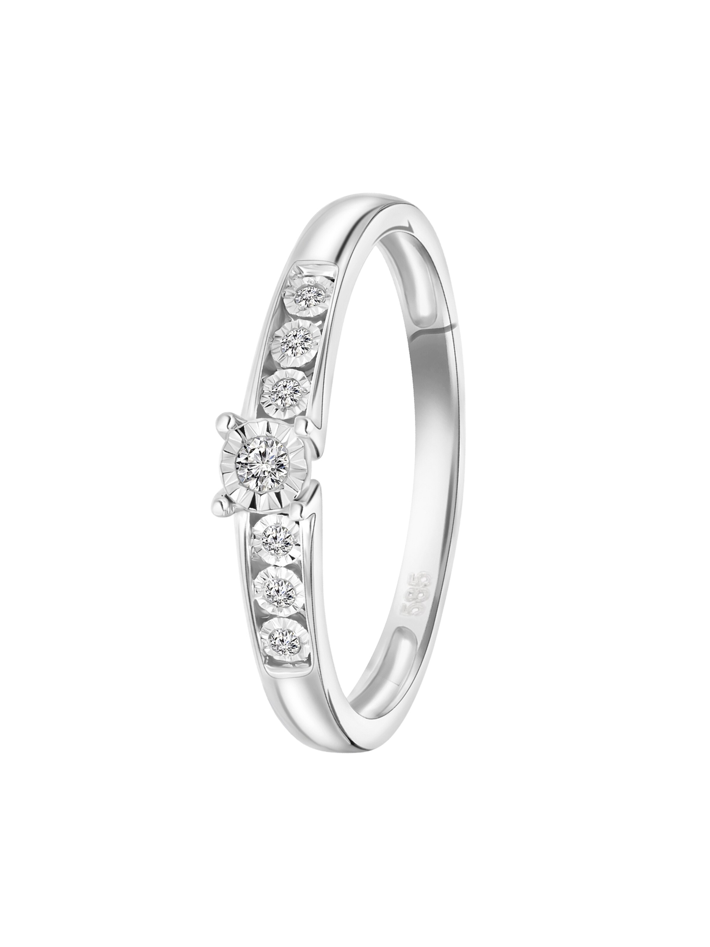 Lucardi Ring in Silber: Vorderseite