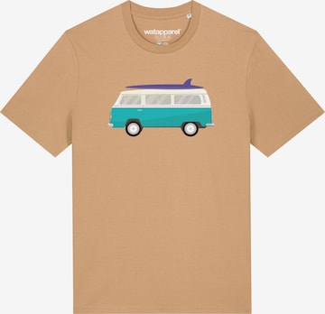 Maglietta ' California Dream ' di Watapparel in beige: frontale