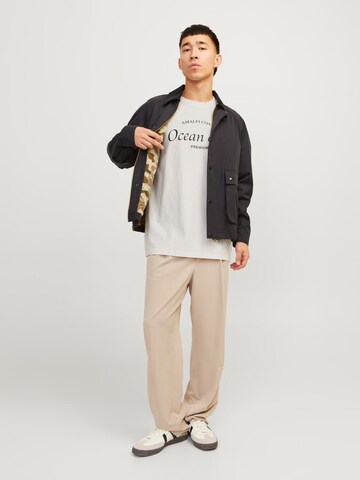 JACK & JONES Bluser & t-shirts 'Ocean Club' i beige