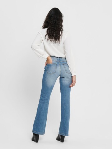 JDY Flared Jeans 'Flora' in Blau