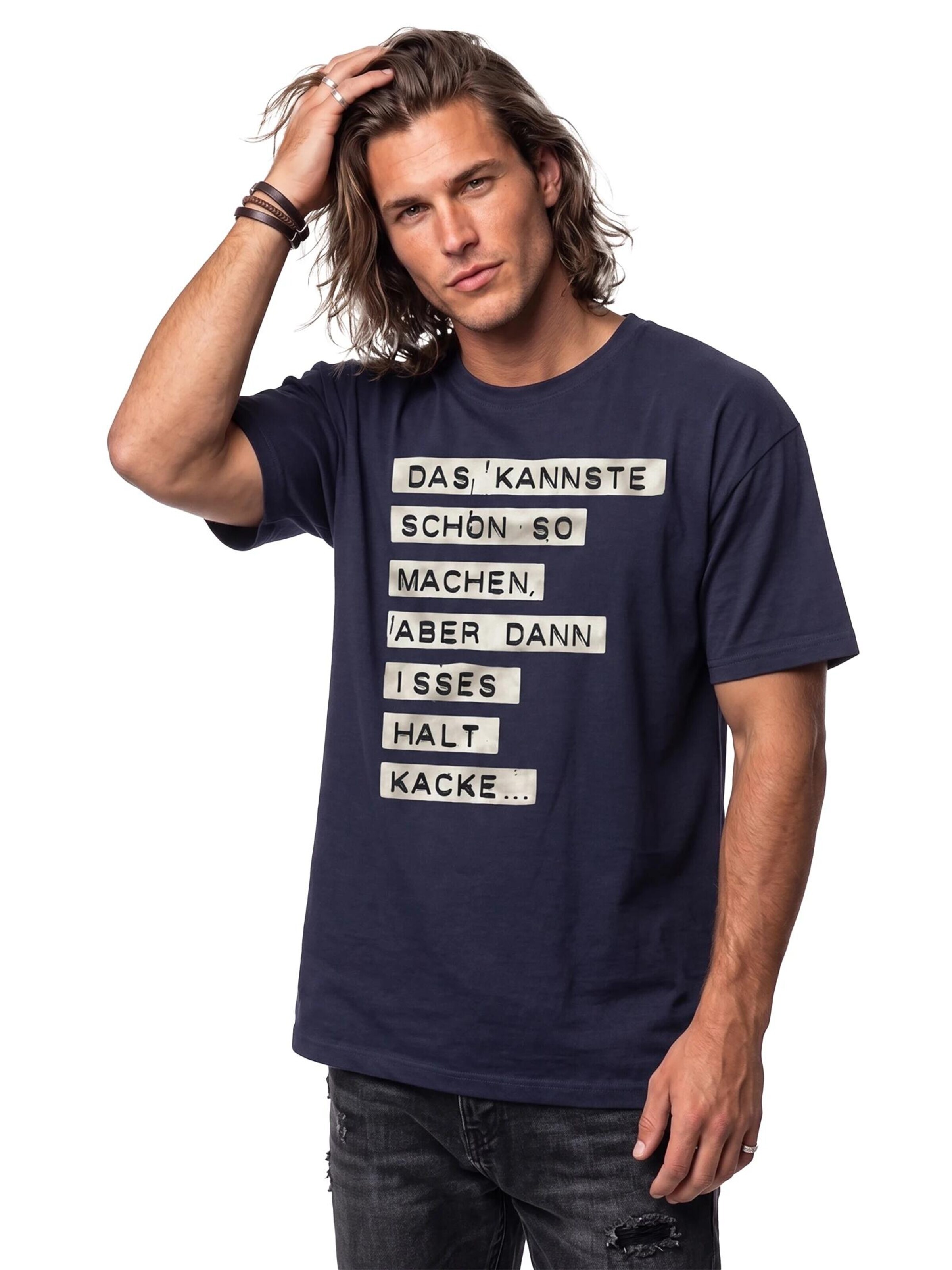 MAKAYA Shirt 'Kacke' in Blue