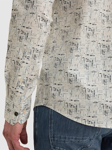 VANGUARD Regular fit Overhemd 'Shirt in poplin with stretch and allover print' in Wit