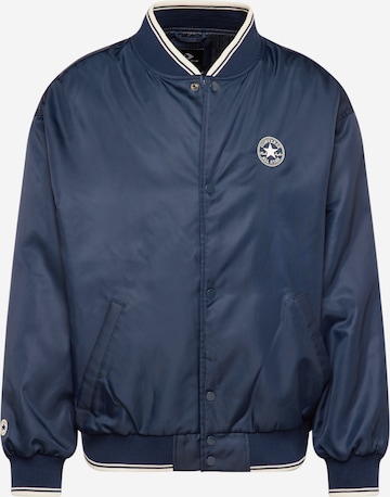 CONVERSE Демисезонная куртка 'RETRO CHUCK VARSITY' в Синий: спереди
