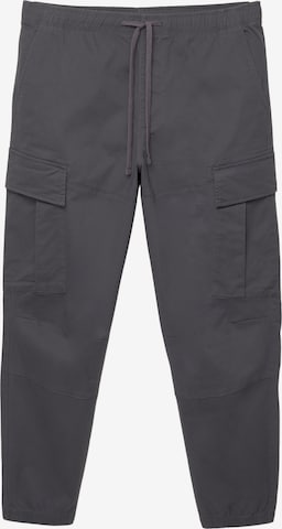 Pull&BearTapered Cargo hlače - siva boja: prednji dio