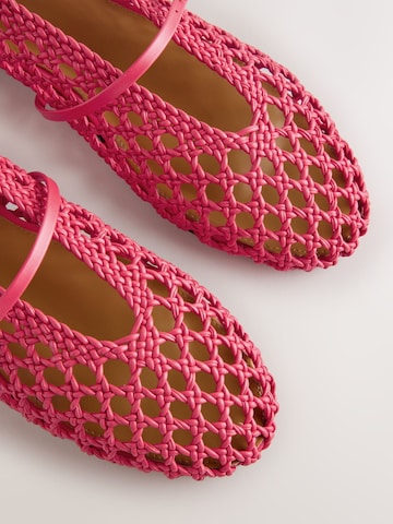 Next Ballerina met riempjes 'Forever Comfort' in Roze