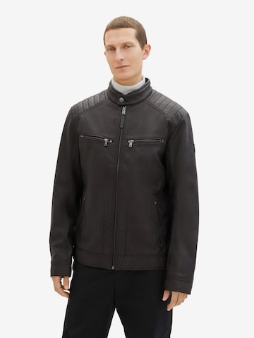 TOM TAILOR Between-Season Jacket in Black: front