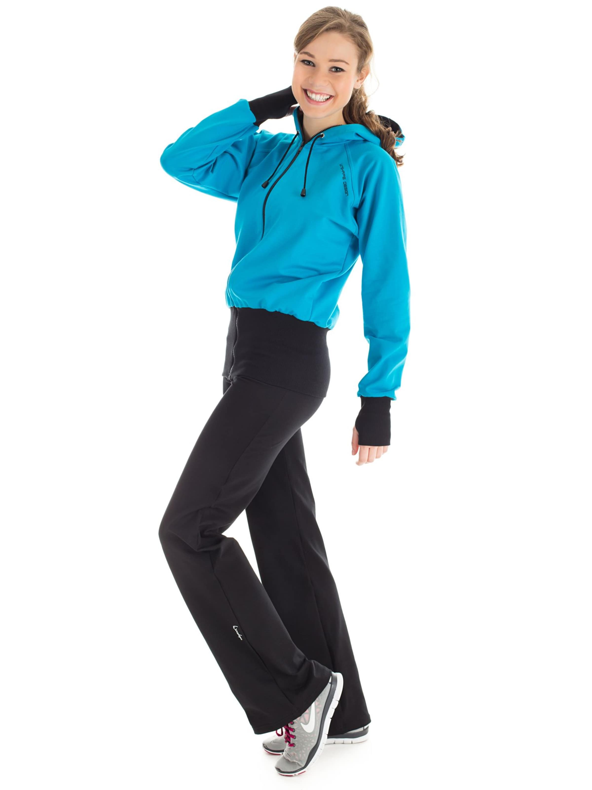 Winshape Flared Sporthose 'WH3' in Schwarz