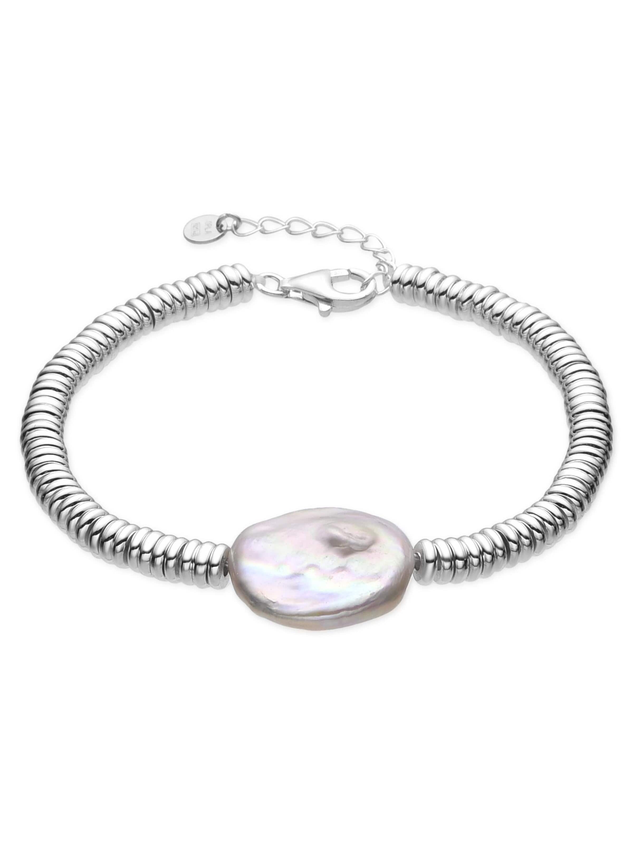 Luxenter Armband 'Siever'‌‌‌‌‌‌‌‌ in One Size in weiß, Produktansicht