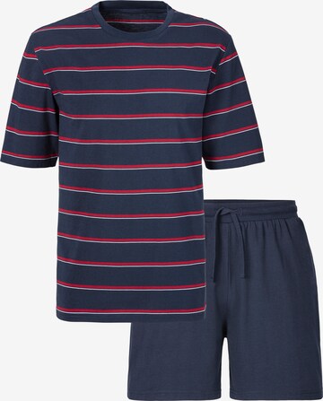 H.I.S Short Pajamas in Blue: front