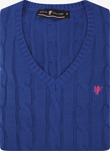 DENIM CULTURE Pullover 'Holly' i blå