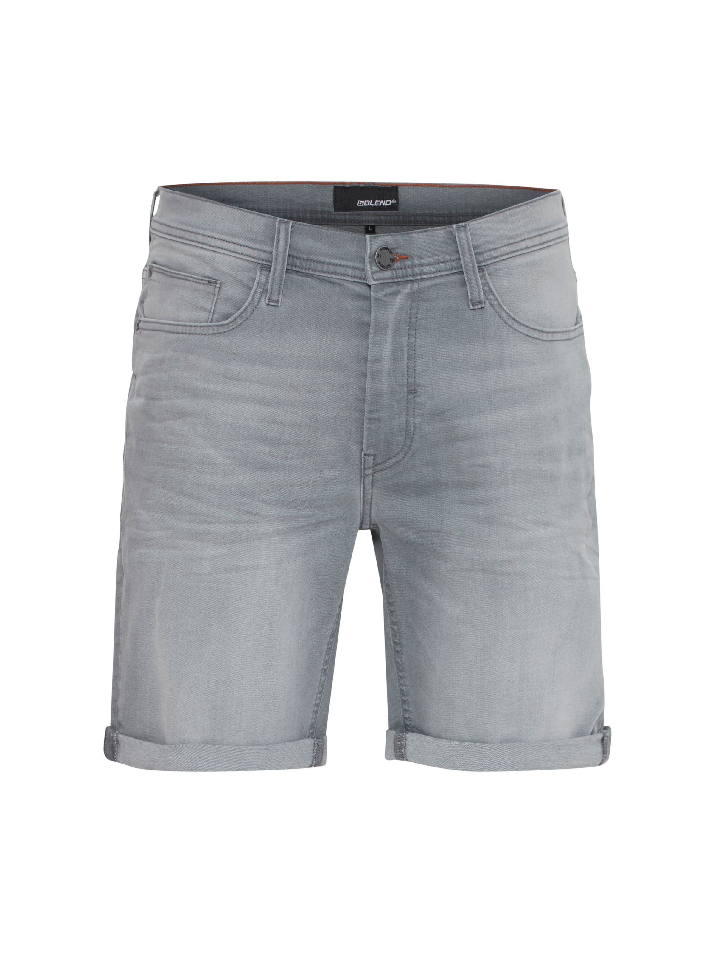 BLEND Jeans 'BHDenimshorts' in Grey: front