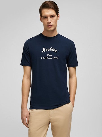 T-Shirt HECHTER PARIS en bleu : devant