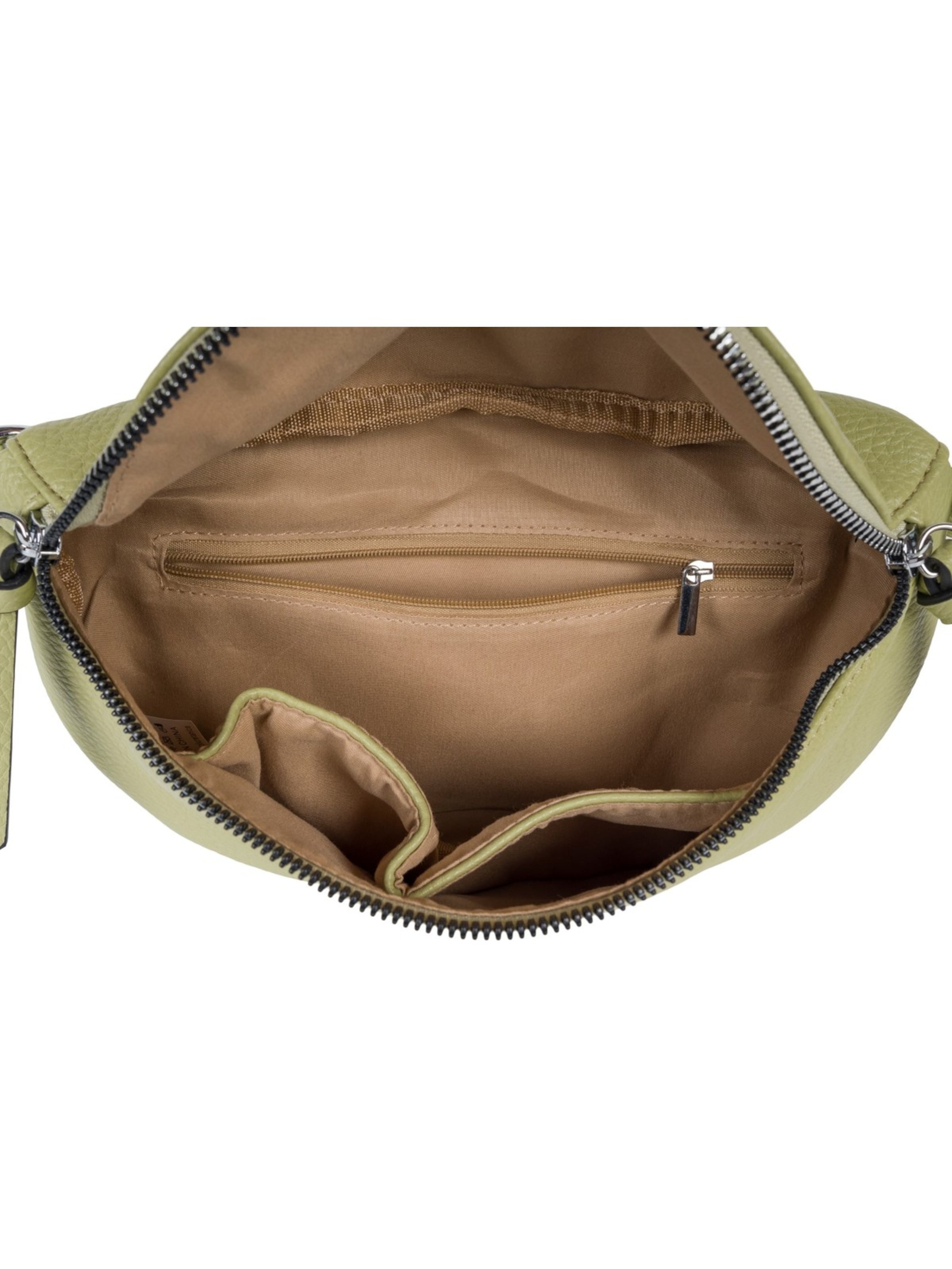 styleBREAKER Crossbody bag '2-Teiliges Set Halbmond Crossbody Bag' in Green
