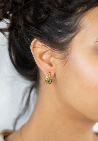 Nana Kay Earrings 'Modern Aztec' in Gold