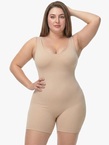 Shapetape Shaping bodysuit in Beige: front