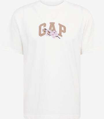 GAP T-Shirt 'SAKURA' in Weiß: predná strana