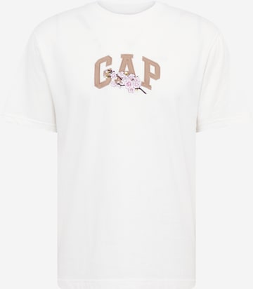 T-Shirt 'SAKURA' GAP en blanc : devant