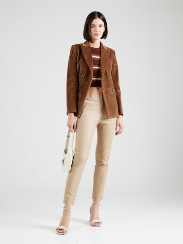 Freequent Slim fit Trousers 'SOLVEJ COOPER' in Beige