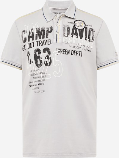 CAMP DAVID Tričko - světle šedá / černá / bílá, Produkt