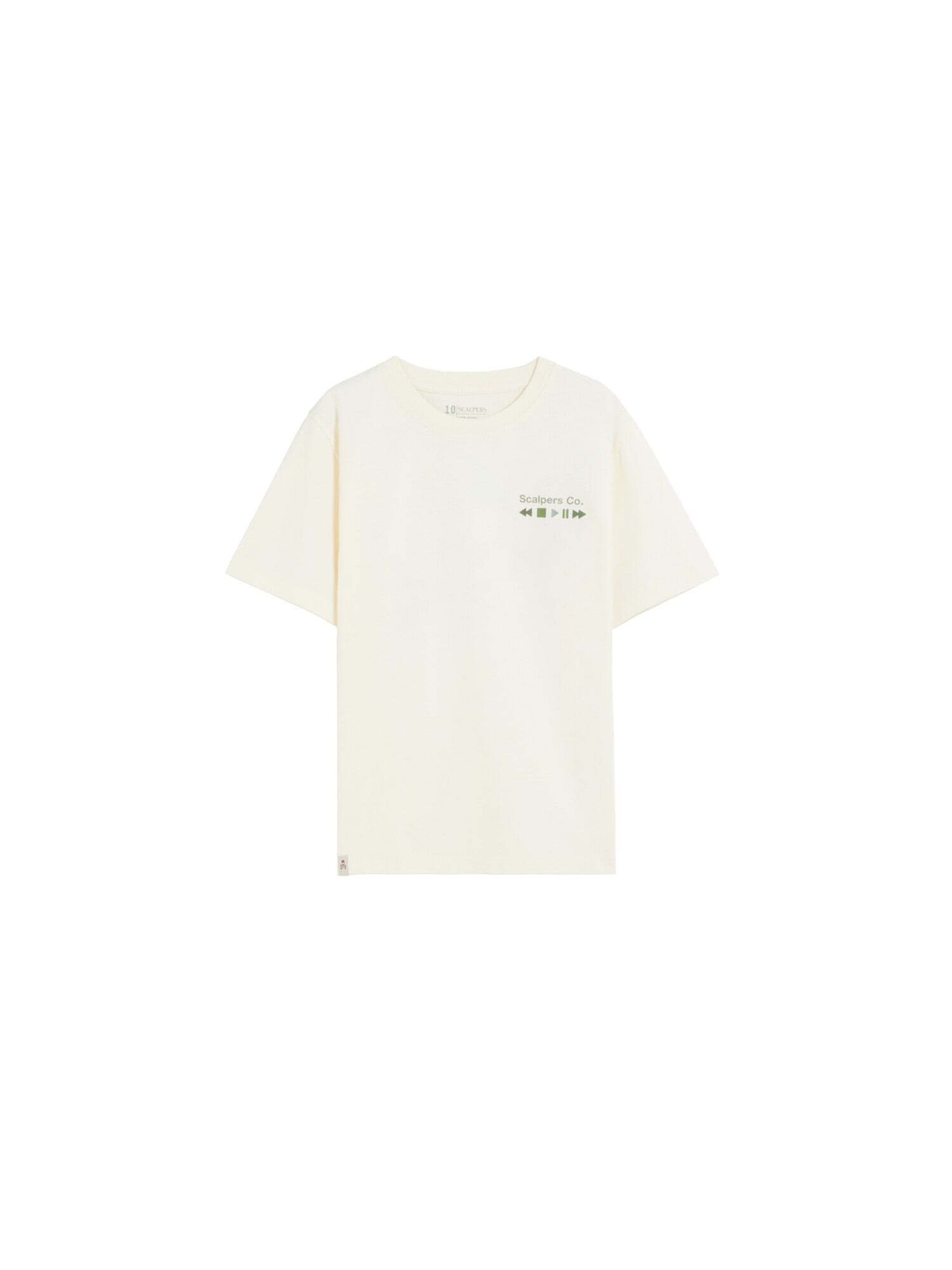 Scalpers T-shirt i vit: framsida