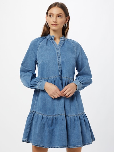 Rochie tip bluză 'DICAPRIO' NEW LOOK pe albastru denim, Vizualizare model