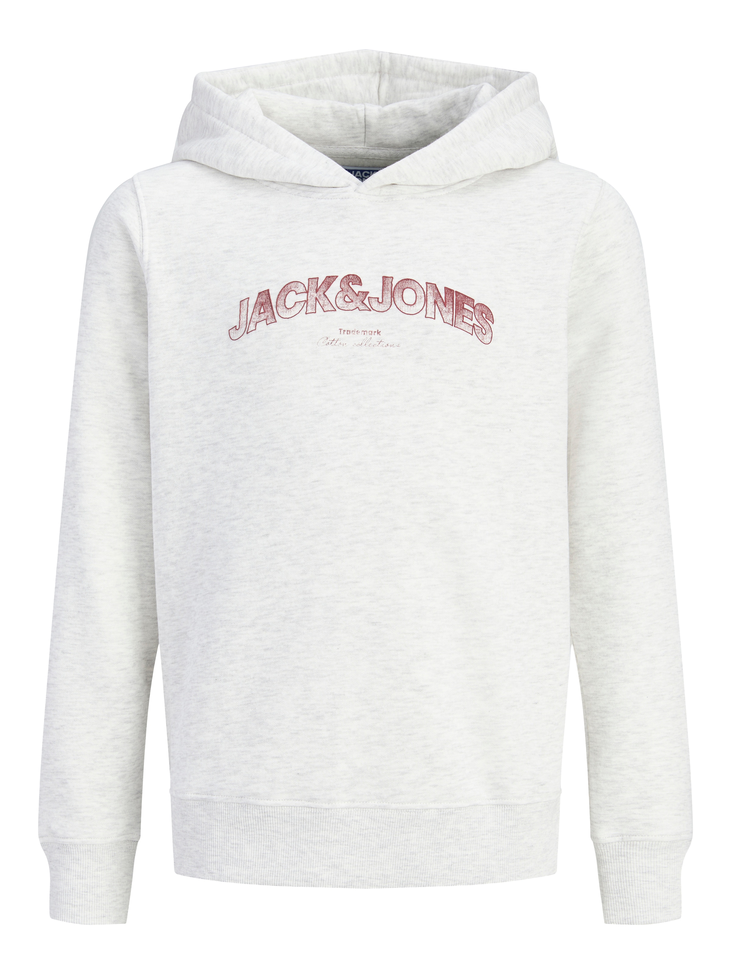 Jack & Jones Junior Sweatshirt 'JJAVERY' in Wit: voorkant