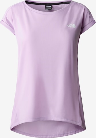 THE NORTH FACE - Camisa funcionais em roxo: frente