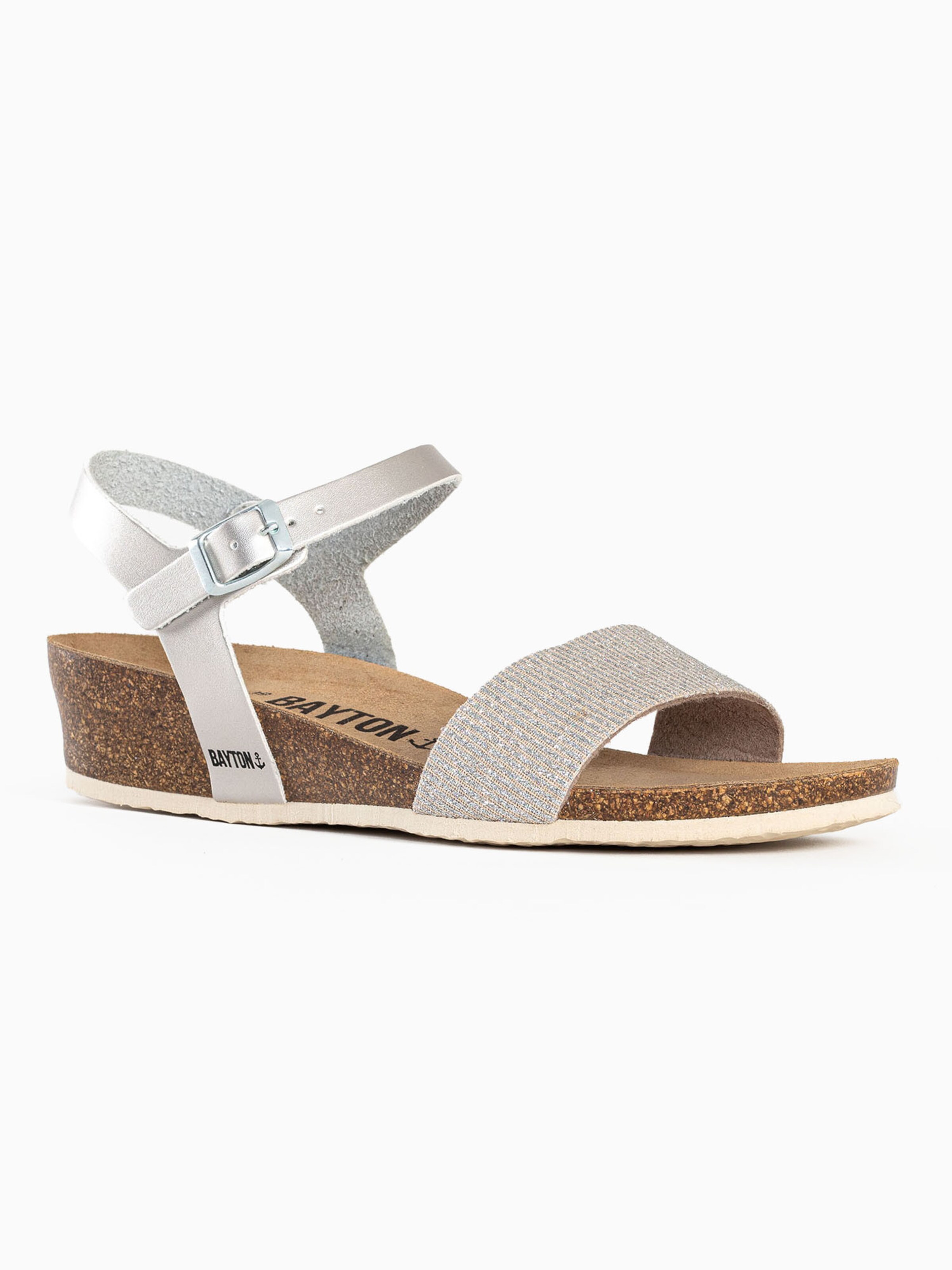 Sandale 'LEGANES' de la Bayton pe argintiu