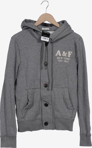 Abercrombie & Fitch Sweatshirt & Zip-Up Hoodie in L in Grey: front