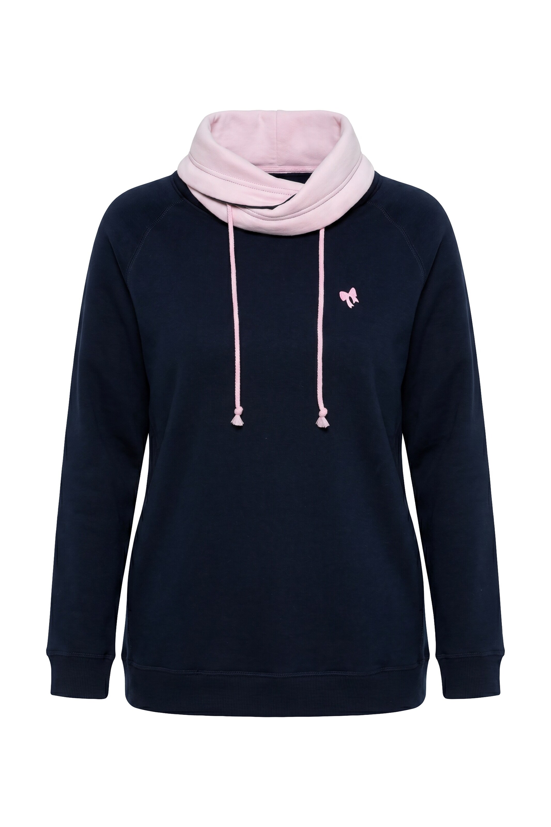 Ulla Popken Sweatshirt in Blauw: voorkant