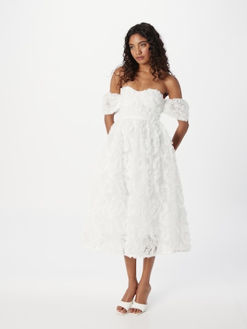 True Decadence - Vestido de cocktail em branco: frente