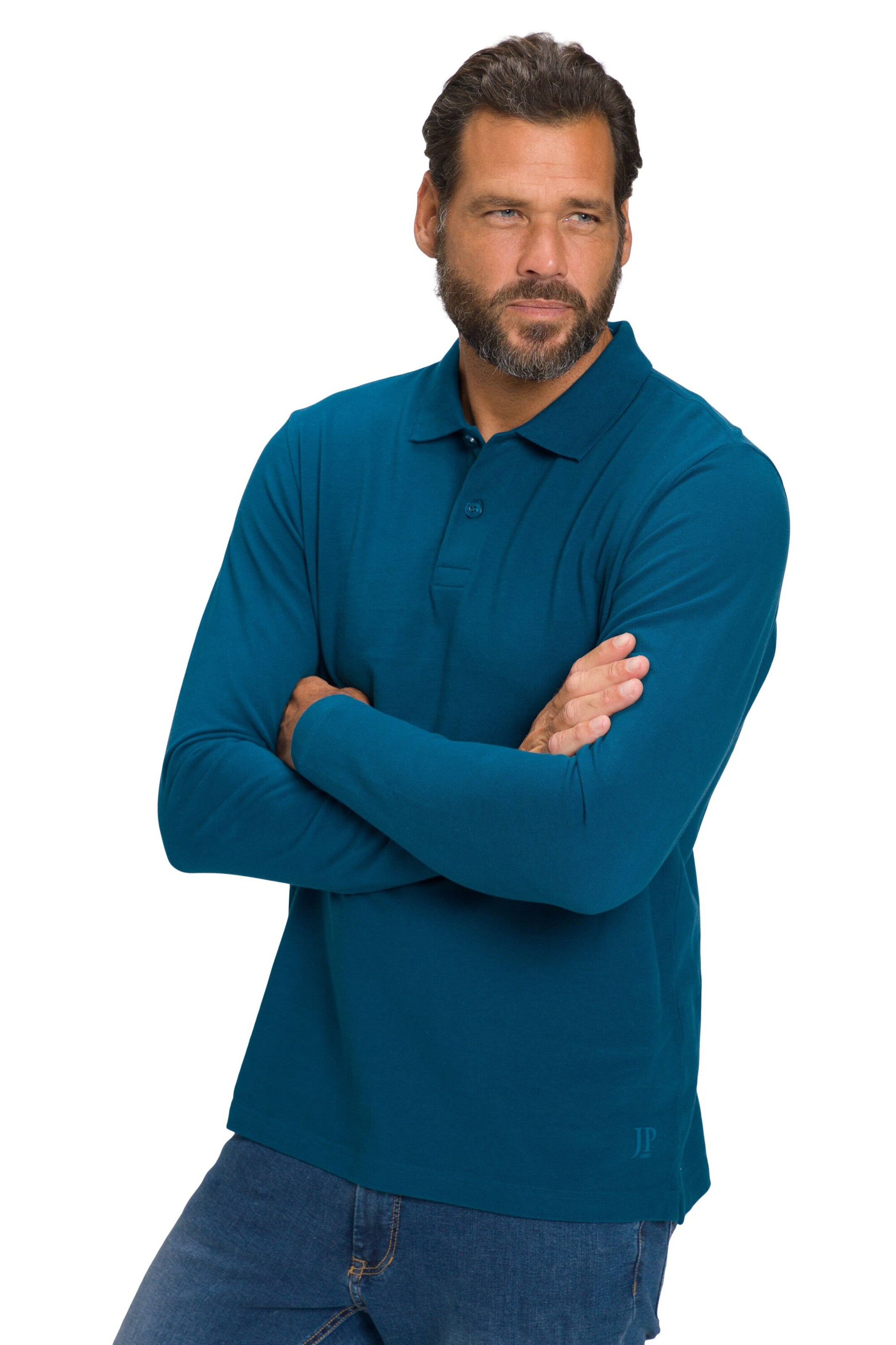 JP1880 Shirt in Blauw: voorkant