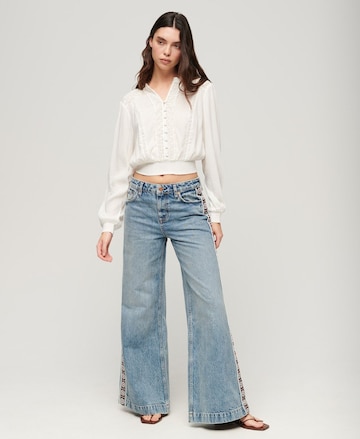 Superdry Wide leg Jeans in Blue: front