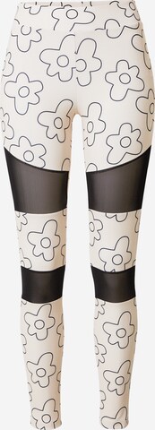 Urban Classics Leggings in Wit: voorkant