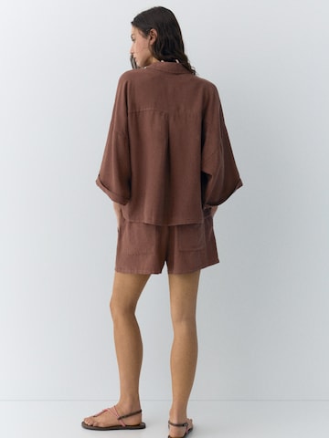 Pull&Bear Blúz 'PACIFIC' - barna