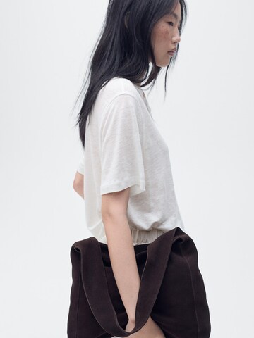 MANGO Shirt 'LENU' in White