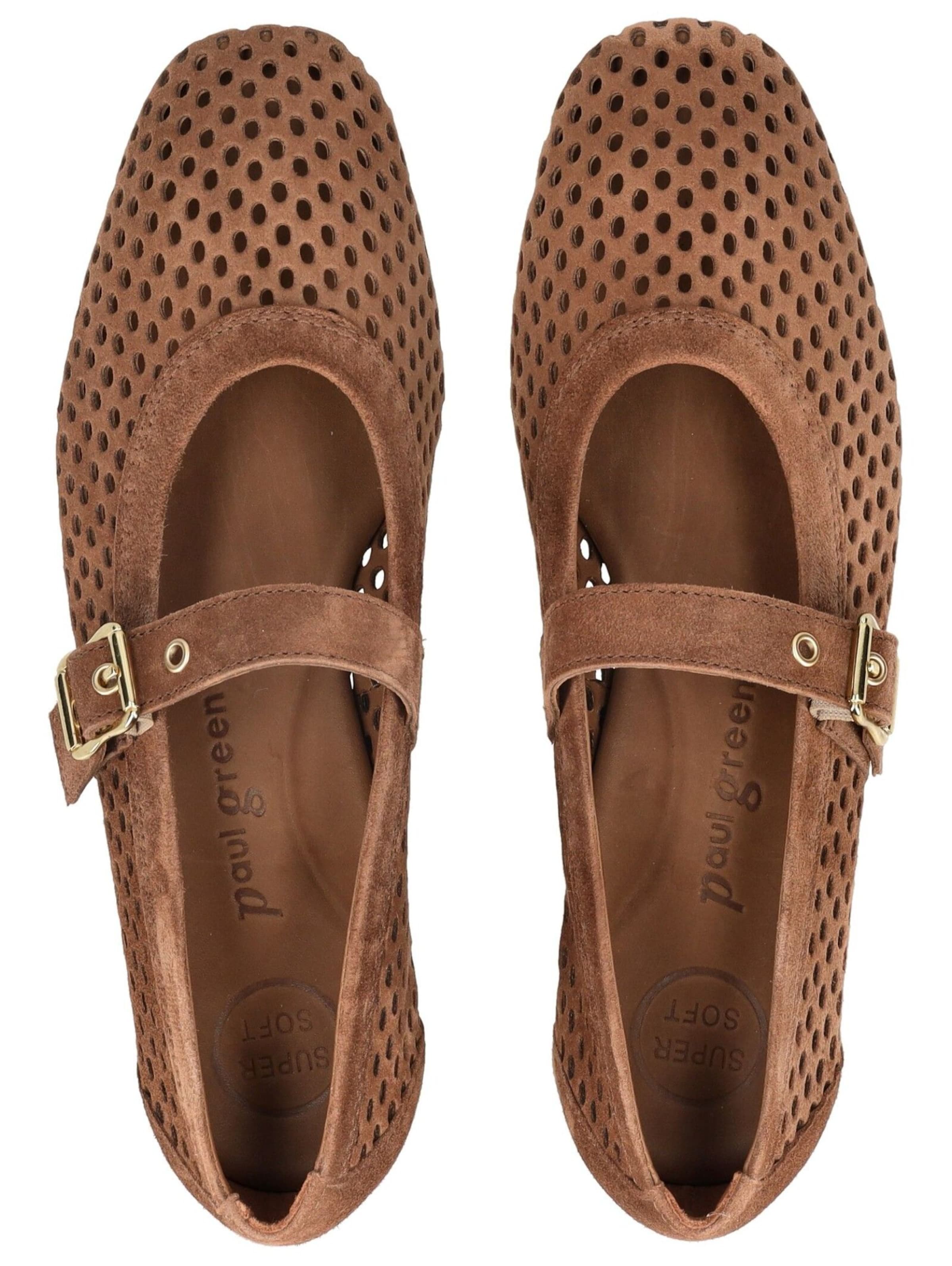 Ballerines à lanières Paul Green en marron