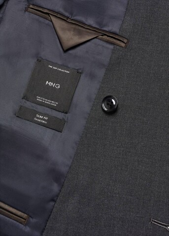 MANGO MAN Slim fit Suit Jacket 'Monaco' in Grey